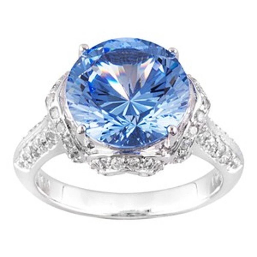 Dillenium Cut Solitaire 925 Ring 6.35ctw Sz10